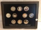Set Official Coin-Medals Of Indian Tribal Nations LTD. EDT. .999 Silver/Minted By Franklin Mint