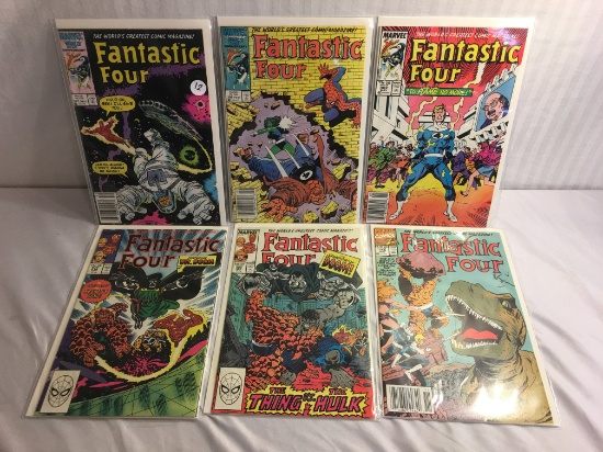 Lot of 6 Collector Vtg Marvel Fantastic Four Comic Books No.297.299.302.318.320.346.