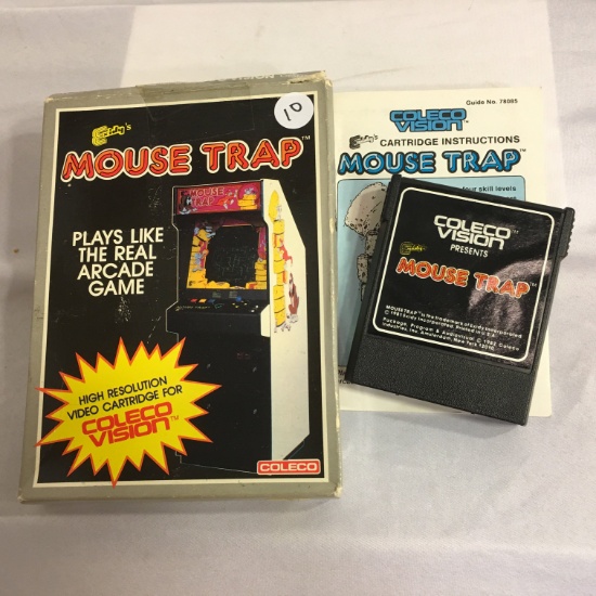 Collector Vintage 1982  ColecoVision Caleco Game "Mouse Trap" By Exity's