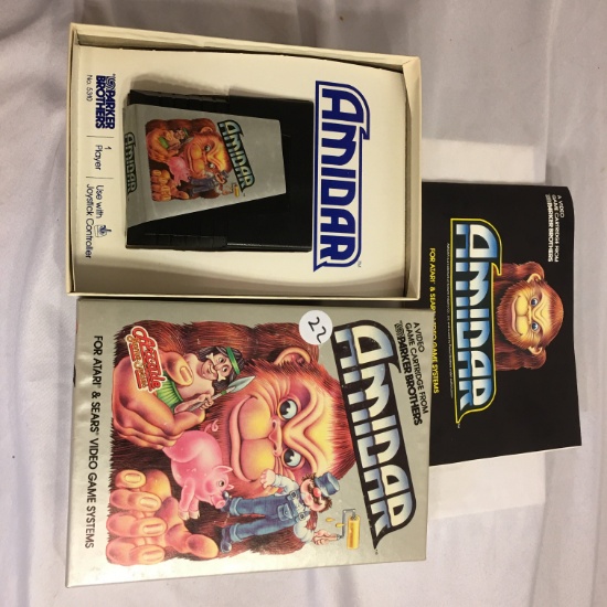 Collector Vintage A Video Game Cartridge From Parker Brothers " AMIDAR" For Atari System