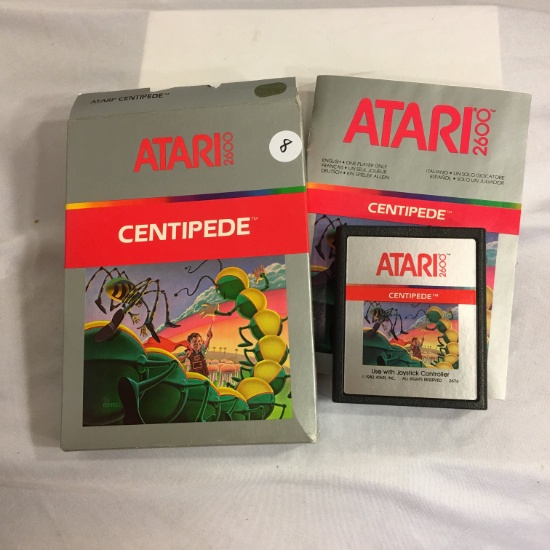 Collector Vintage 1982 Atari Game 2600 Centipede 2676 Cartridge Game