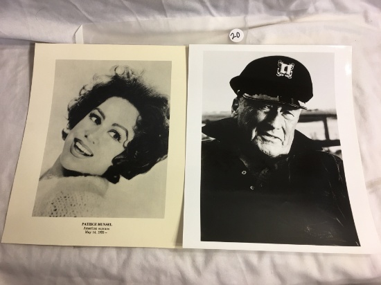 Lot of 2 Pieces Collector Vintage Black & White 8x10" Assorted Pictures - See Pictures