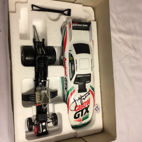 Collector Action Racing Collectibles John Force Castrol GTX 1:24 Scale Funny Car Hand Signed