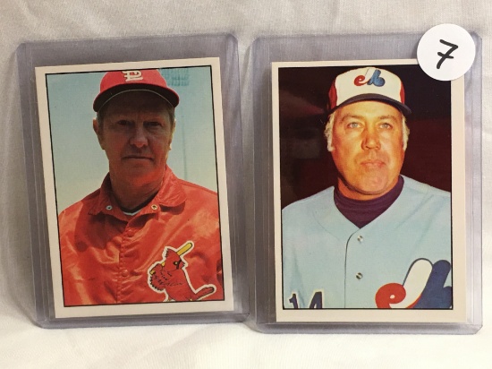 Lot of 2 Pcs Collector Vintage Sports Baseball Trading Cards Albert Fred and Edwin Donald Sport Card