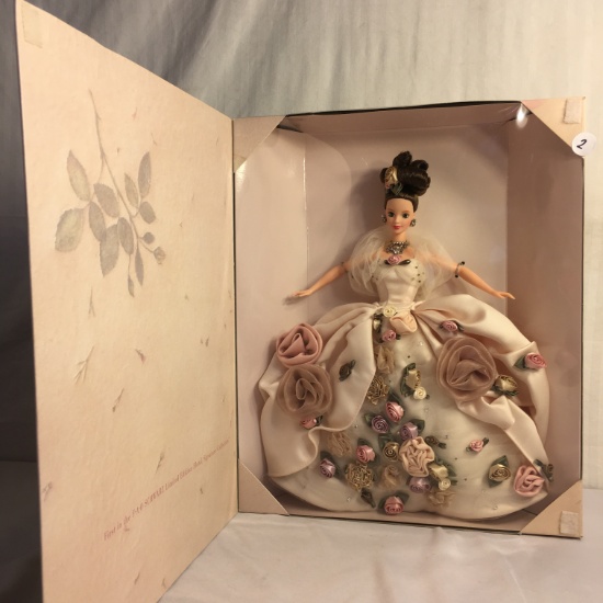 Collector Mattel Barbie FAO SCGWARZ fifth Avenue Antioque Rose Barbie ltd. Edt. Doll 14.5"t Box