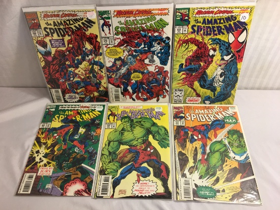 Lot of 6 Pcs Collector Vintage Marvel Comics Amazing Spider-man No.378.379.380.381.382.383.