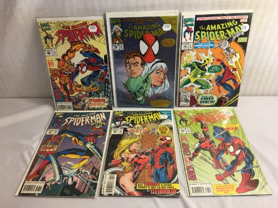 Lot of 6 Pcs Collector Vintage Marvel Comics Amazing Spider-man No.369.394.395.396.397.398.