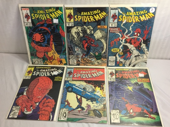 Lot of 6 Pcs Collector Vintage Marvel Comics Amazing Spider-man No.302.303.304.305.306.307.