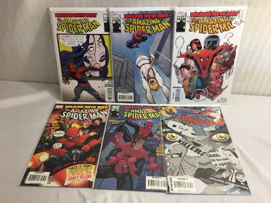 Lot of 6 Pcs Collector  Marvel Comics Amazing Spider-man No.558.559.560.561.562.563.
