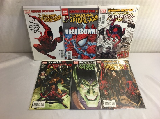 Lot of 6 Pcs Collector  Marvel Comics Amazing Spider-man No.564.565.566.567.568.569.