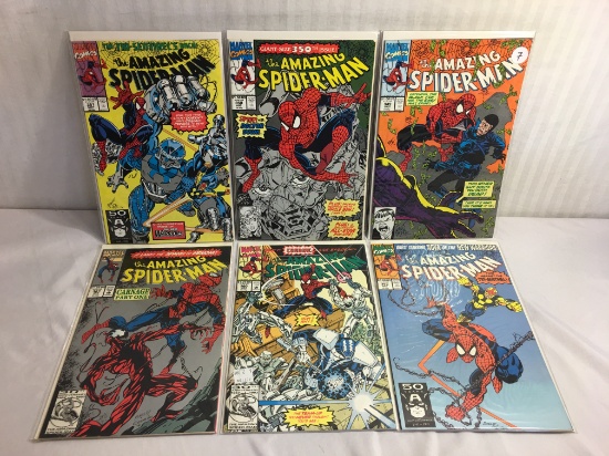 Lot of 6 Pcs Collector Vintage Marvel Comics Amazing Spider-man No.349.350.351.352.360.361.