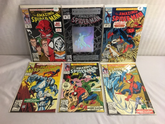 Lot of 6 Pcs Collector Vintage Marvel Comics Amazing Spider-man No.364.365.366.368.370.371.