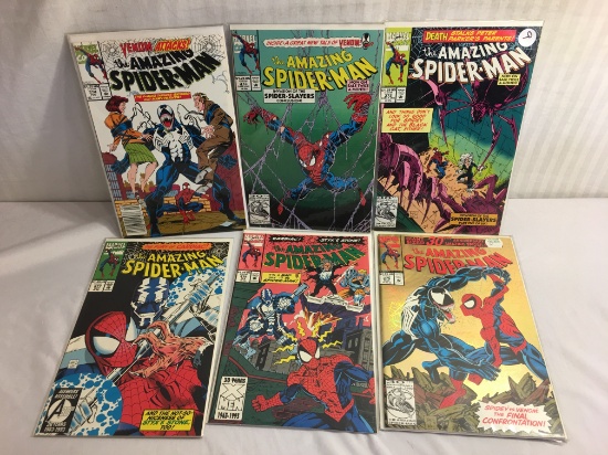 Lot of 6 Pcs Collector Vintage Marvel Comics Amazing Spider-man No.372.373.374.375.376.377.