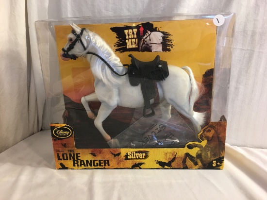 NIB Collector Disney Store The Lone Ranger Silver Horse Action Figure Box: 14"x12"