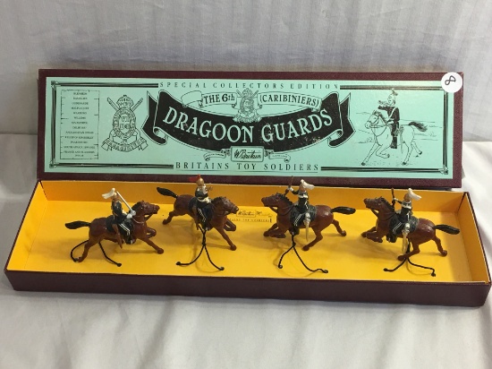 Collector Britains 6th Dragoon Guards Hand Painted Metal Model Figures Box: 4"x15.5"