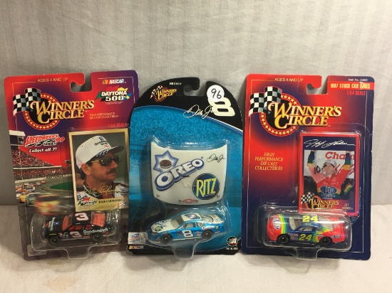 Lot of 3 NIP Collector Winners Circle Assorted Die Cast Cars 1:64 Scale