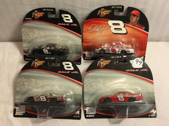 Lot of 4 NIP Collector Winners Circle Dale Jr. Assorted Die Cast Cars 1:64 Scale