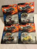 Lot of 4 NIP Collector Hot Wheels Racing Assorted Die Cast Cars 1:64 Scale