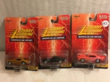 Lot of 3 NIP Collector Johnny Lightning Assorted Die Cast Cars 1:64 Scale