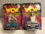 Lot of 2 NIP Collector Racing Champions W.C.W Assorted Die Cast Cars 1:64 Scale