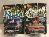 Lot of 2 NIP Collector Racing Champions Roy Orbison & ozzy Osbourne Die Cast Cars 1:64 Scale