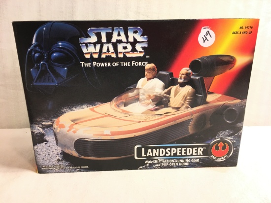 NIB Star Wars The Power Of The Force Landspeeder Vehicle Box: 10.1/2" by 7.1/2"