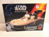 NIB Star Wars The Power Of The Force Landspeeder Vehicle Box: 10.1/2