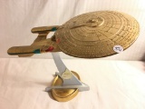 Collector 1992 Playmates Star Trek Next Gen 7th Anniversary Gold Starship Enterprise no box