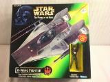 NIB Kenner Star Wars Power Of The Force A-Wing Fighter Vehicle & 1 Figure 11.5