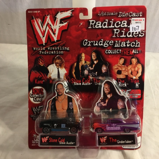 Collector NIP WF World Wrestling Federation 1/64 Scale DieCast radical Rides Crudge Match Cars