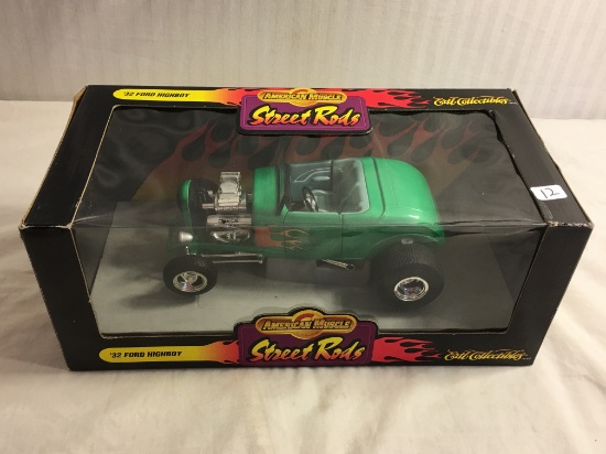 NIB ERTL Collectible American Muscle Street Rods 1/18 Scale DieCast Metal '32 Ford Highboy Green