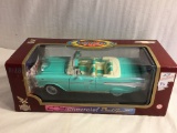 Collector New Road Legends 1957 Chevrolet Bel Air 1:18 Scale Collection Die Cast Metal Green Car