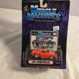 Collector NIP Funline Muscle Machines Die Cast '69 Chevelle 1:64 Scale Die Cast Car