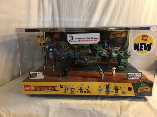 Collector in Display Case The Ninja Go Movie Lego 70610 Lght Up Size: 23" by 12" by 15"