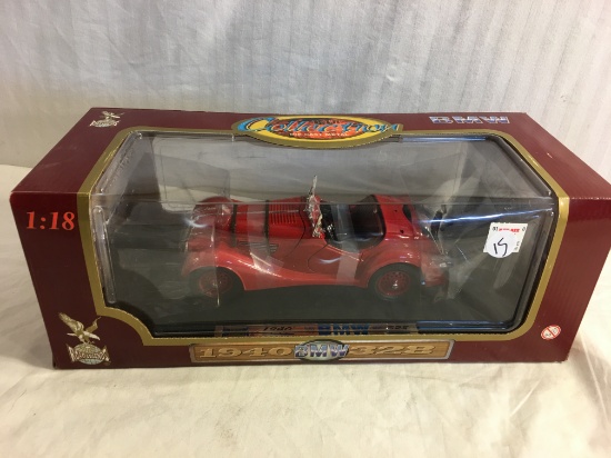 Collector NIB Road Legends 1940 BMW 328 Red Color 1:18 Scale Die Cast Metal Car