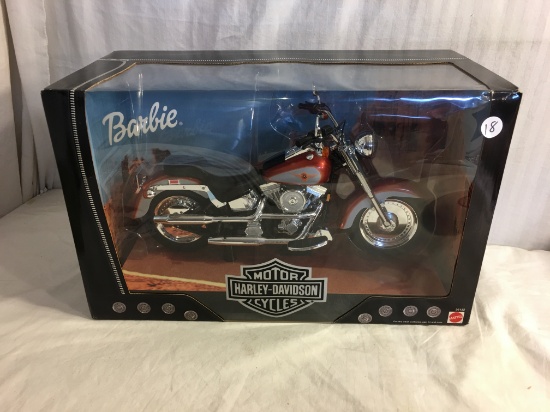 Collector NIB Barbie Mattel Harley Davidson Motorcycle Barbie NO.26132 Size:16x10"