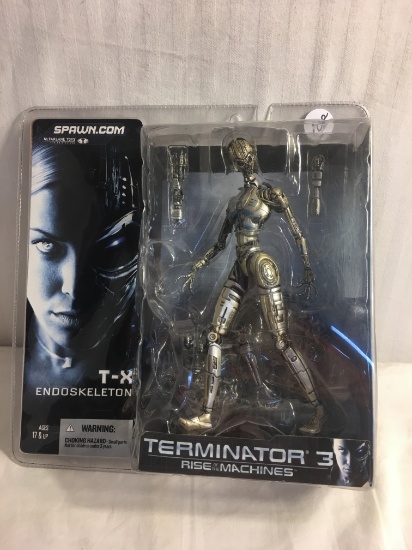 Collector NIP Spawn Terminator 3 Rise Of The Machines T-X Endoskeleton Figure Size: 7-8"Tall