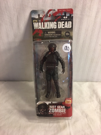 Collector NIP AMC The Walking Dead McFarlane Toys Action Figure 7-8"Tall  "Riot Gear Zombie"