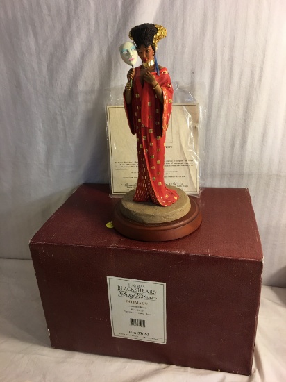 Collector Thomas Blackshear's Ebony Visions Limited Edition "Intimacy" 1st Issue Figurine on Wood B