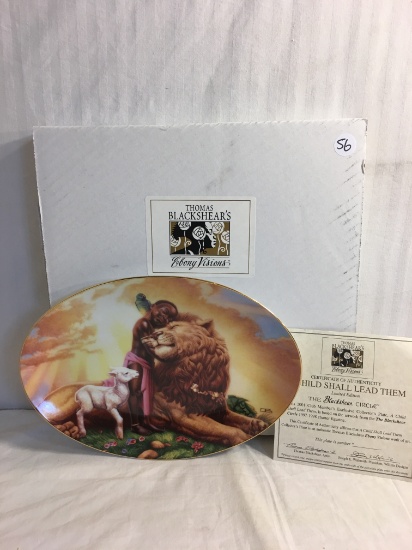 Collector Thomas BlackShear's Ebony Visions "A Child Shall Lead Them" Ltd. Edt. Porcelain Plate 10.5