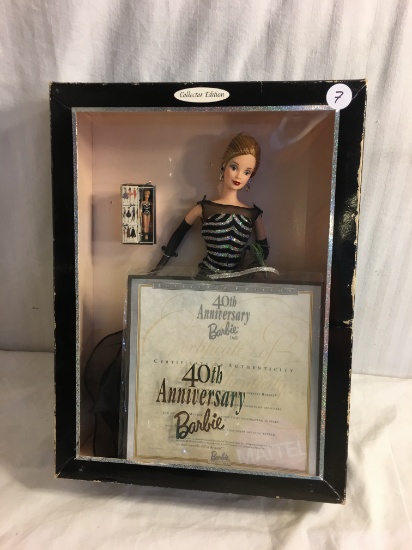 Collector Barbie Mattel Edition 40th Anniversary Barbie Mattel Doll 14"Tall Box Size