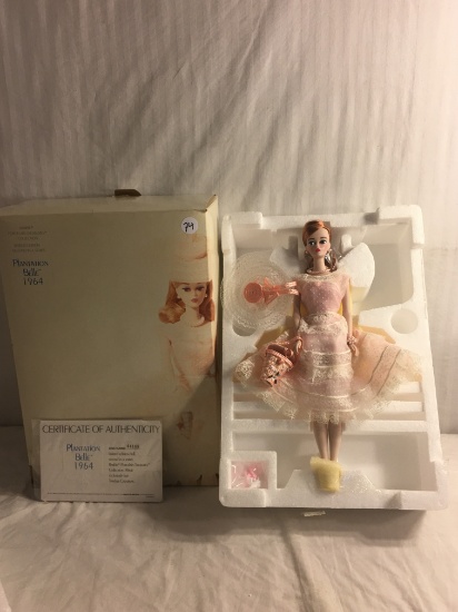 Collector NIB Barbie Mattel Edition Porcelain Treasures Ltd. Plantation Belle 1964 Doll 14"Tall Box