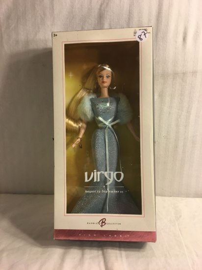 Collector NIB Barbie Mattel Edition Virgo Zaugust 23 - September 22 Barbie Mattel Doll 12.5"Tall Box