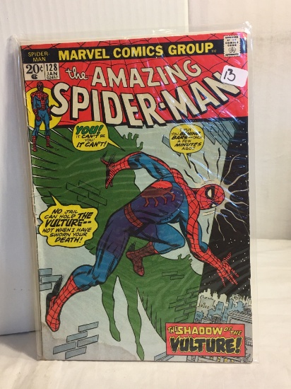Collector Vintage Marvel Comics The Amazing Spider-man Comic Book No.128