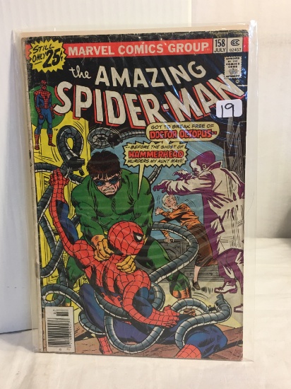 Collector Vintage Marvel Comics The Amazing Spider-man Comic Book No.158
