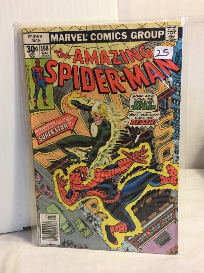 Collector Vintage Marvel Comics The Amazing Spider-man Comic Book No.168