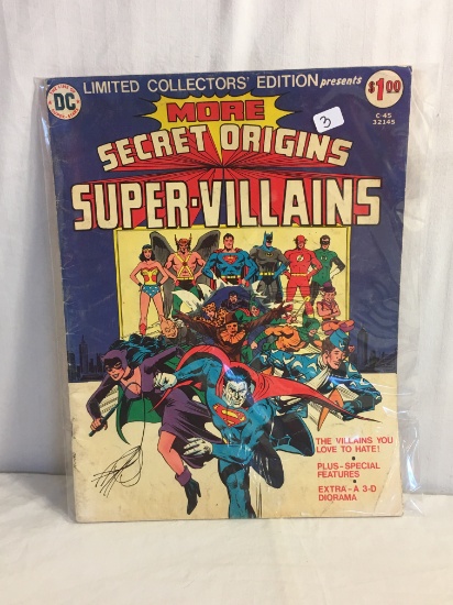 Collector Vintage Limited Edition More Secret Origins Super-Villains Large Comic Magazine