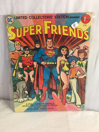 Collector Vintage DC Limited Edition Presents Super Friends 2 Full Color Length Novels Comic Magazin