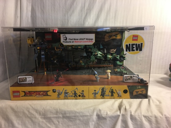 Collector in Display Case The Ninja Go Movie Lego 70610 Lght Up Size: 23" by 12" by 15"