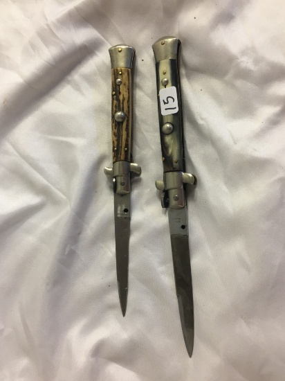 Lot of 2 Pieces Collector Folded Pocket Knives Stainless Steel Blade Size:4-5" Long Fold